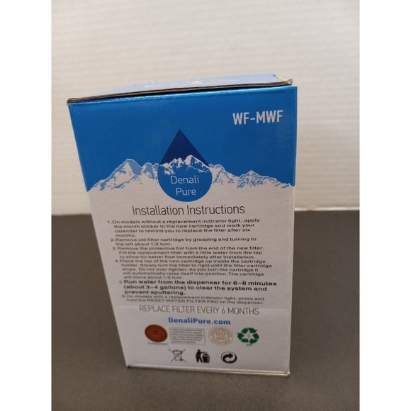 Denali Pure Refrigerator Water Filter WF-MWF New in Box - Picture 9 of 13